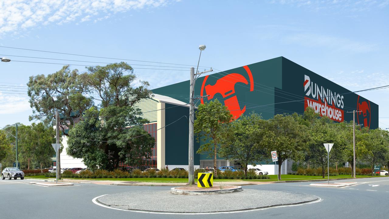 An artist’s impression of a massive new Bunnings planned for Frenchs Forest in Sydney's northern suburbs. Picture: Bunnings