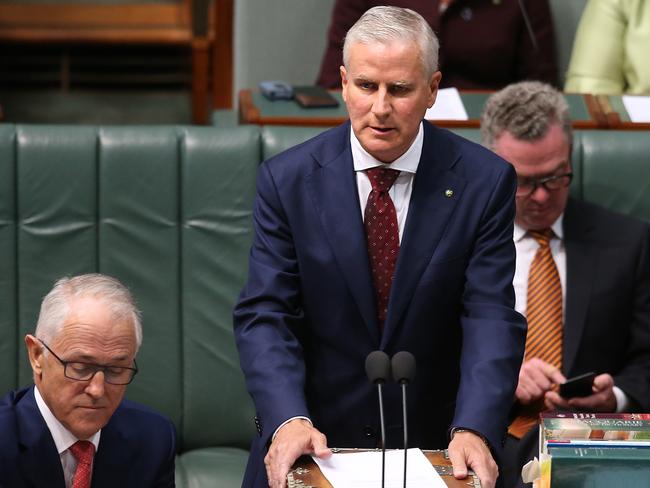 Deputy PM Michael McCormack in Question Time in the House of Representatives Chamber, Parliament House in Canberra. Picture Kym Smith