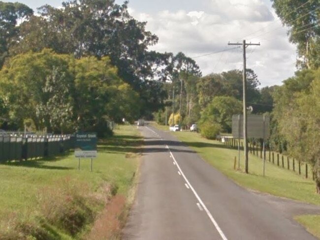 Numinbah Rd leading into Crystal Creek in the Tweed Shire.