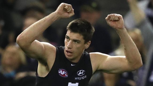 Carlton stormed home to upset Port Adelaide in Round 8.