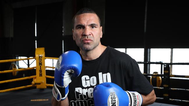 Anthony Mundine has been an outspoken critic of Covid vaccines. Picture: Liam Kidston.