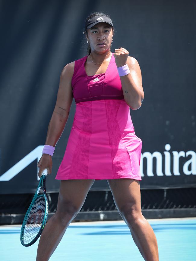 Aiava sporting the same dress during qualifying. Picture: David Caird