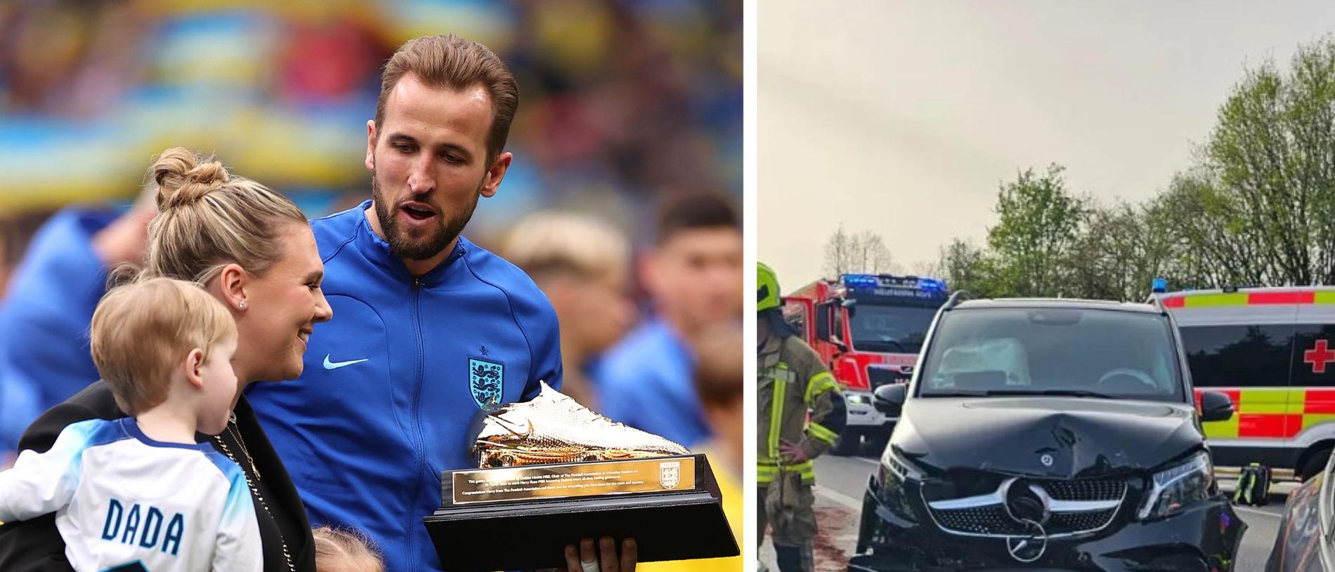 It's a terrifying ordeal for Harry Kane's young family. Photo: Getty Images and Hohenschäftlarn Fire Department