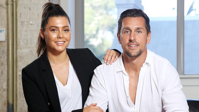 Mitchell Pearce and his partner Zoe Grant are a team. Picture: Tim Hunter