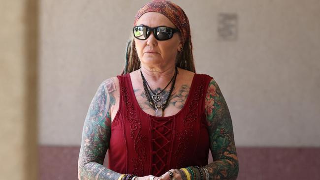 Toyah Cordingley's mother Vanessa Gardiner leaves the Cairns Supreme Court on Day 3 of the murder trial of Rajwinder Singh, accused of murdering Toyah Cordingley on Wangetti Beach on October 21, 2018. Picture: Brendan Radke