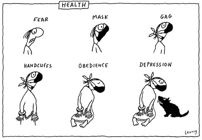 The cartoon by Leunig that was not published in The Age.