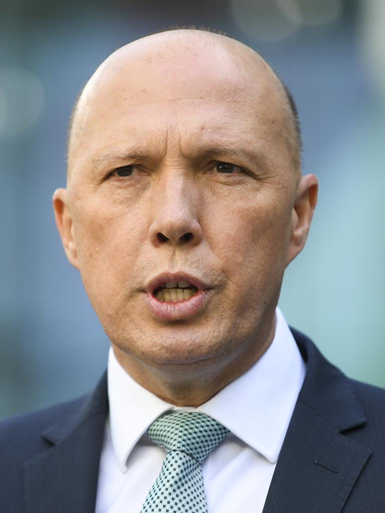 Home Affairs Minister Peter Dutton said coronavirus screening measures at airports had been ramped up. Picture: AAP