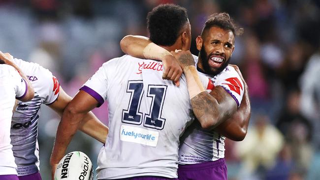 Storm winger Josh Addo-Carr is heading to a Sydney club. Picture: Getty Images