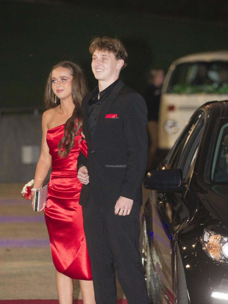 Arrivals at the Southport State High school formal held at Sea World. Picture: Glenn Campbell