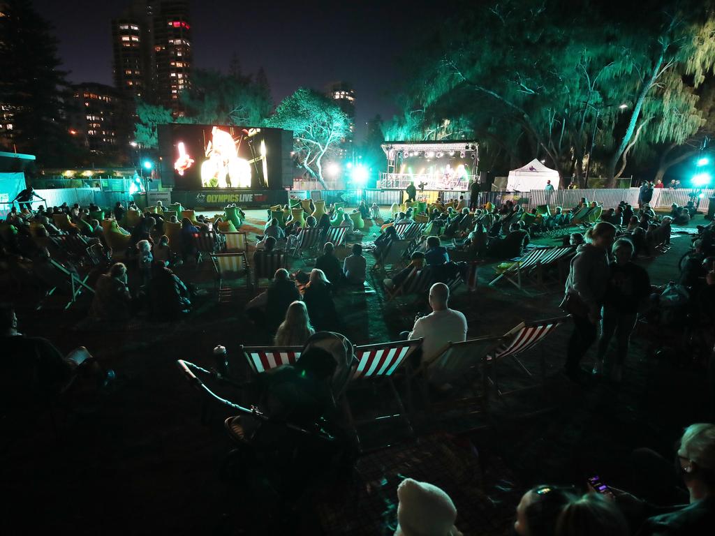 The scene at Broadbeach. Picture: Glenn Hampson