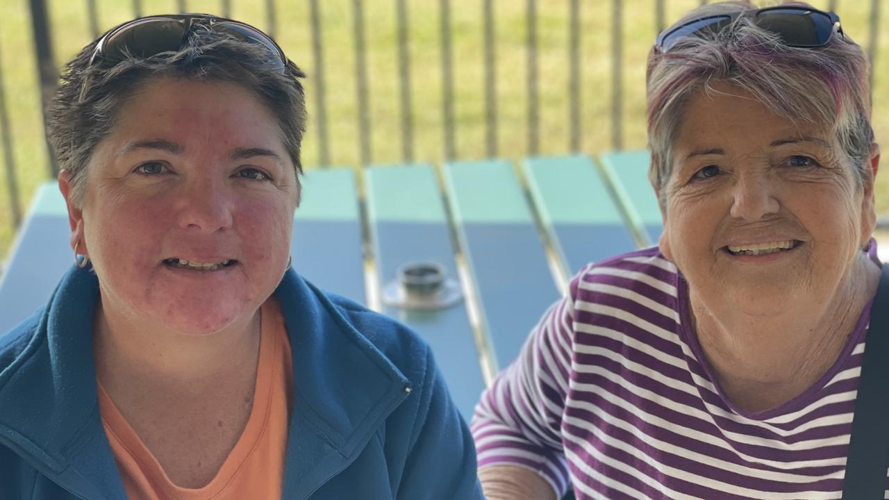 Joanne Meade and Maree Martin from Mackay. Mackay Show June 15 2022. Picture: Max O'Driscoll.