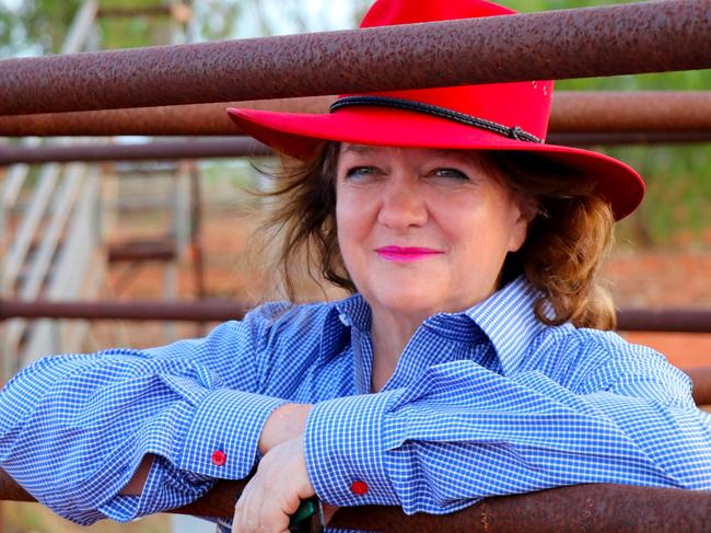 Mining magnate and Hancock Chairman Gina Rinehart pictured at the Kidman Pastoral property, which on Friday, December 9, 2016, was approved for sale to Australia Outback Beef Ltd (AOB).AOB is a joint venture company headed and owned 67% by Hancock Prospecting Pty Ltd (Hancock) and 33% by Shanghai CRED Real Estate Stock Co Ltd (Shanghai CRED).