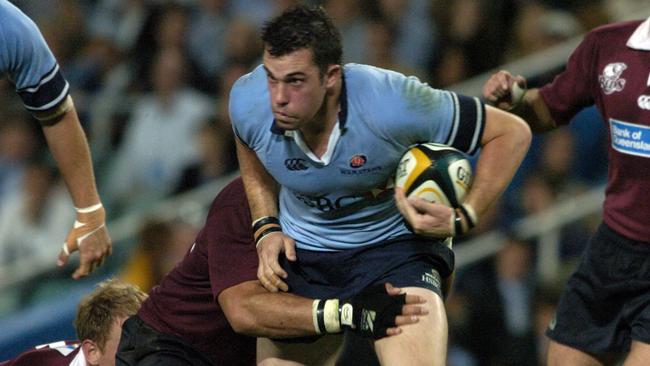 Waratahs star Lachlan MacKay pictured in action.