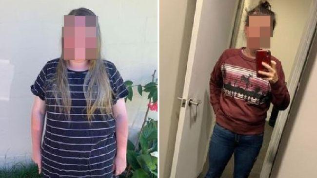 Sara before and after getting weight-loss surgery. Pictures: Supplied