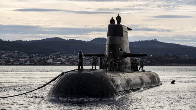 HMAS Sheean has serious corrosion issues with the weapons discharge system and some hull forgings. Picture: LSIS Leo Baumgartner/Australian Defence Force via Getty Images