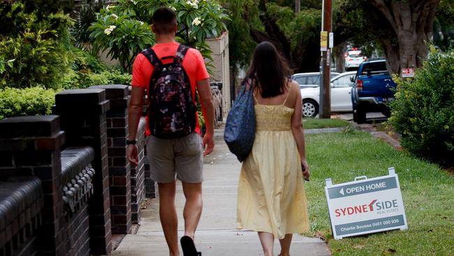 People attending an open house rentals in Bondi. Picture: NCA NewsWire / Nikki Short