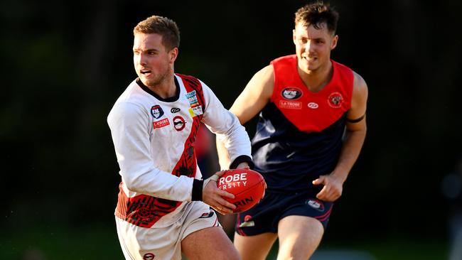 Joshua Merkel in action for Eltham. Picture: Josh Chadwick