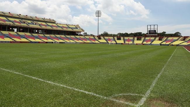 MALACCA, MALAYSIA — OCTOBER 03: A general view of Hang Jebat Stadium on October 3, 2017 in Malacca, Malaysia. (Photo by Robert Cianflone/Getty Images)