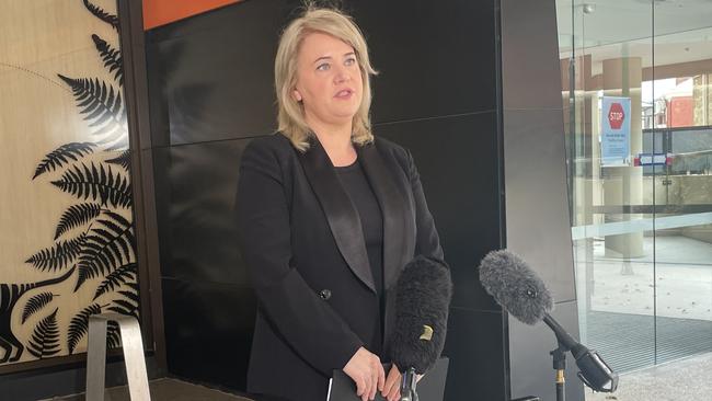 Tasmanian Technology Minister Madeleine Ogilvie says no more department of education documents have been released to the dark web since Friday's revelations. Picture: Amber Wilson