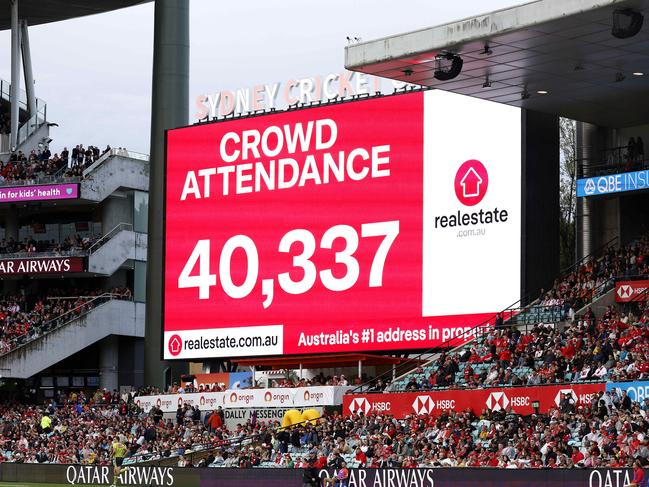 The most recent Sydney Derby was the highest-ever home and away crowd for a Swans-Giants match. Picture: Phil Hillyard