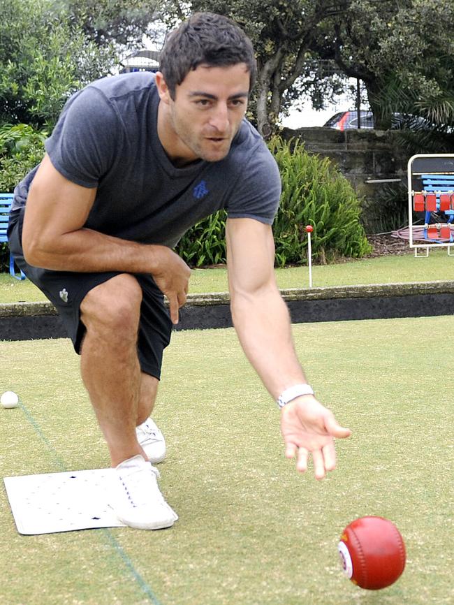 Former Sydney Roosters captain Anthony Minichiello, pictured at Waverley Bowling Club.