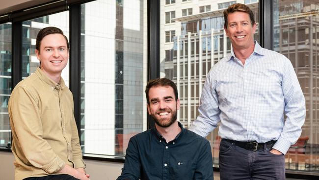 JustFund founders Jack O'Donnell, Andy O'Connor and Craig Carroll.