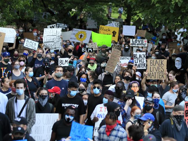 Protests continue across the United States over the death of George Floyd. Picture: AP