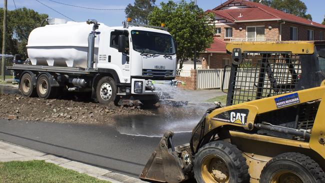 Illegally dumped material found in Chester Hill last December. Picture: Canterbury-Bankstown Council