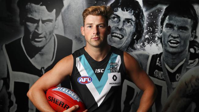 Port Adelaide has given Brett Eddy his chance on an AFL list. Picture: Sarah Reed
