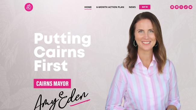 Mayor Amy Eden's new website.