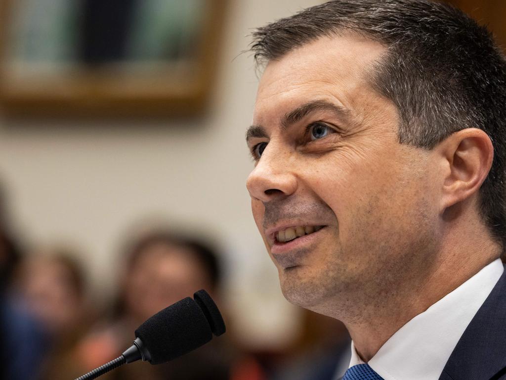 Secretary of Transportation Pete Buttigieg ran for US President in 2020. Picture: AFP