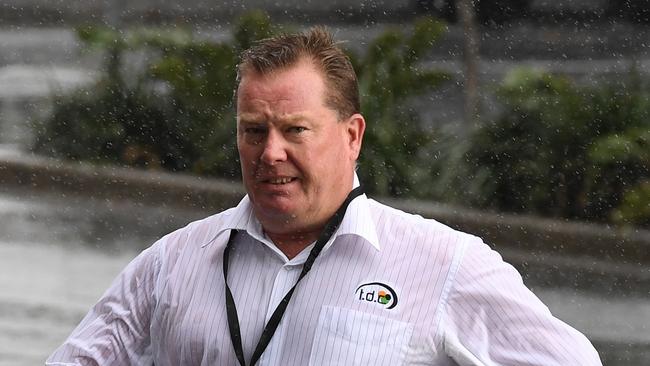 Property developer David Trask arrives at the Crime and Corruption Commission (CCC) in Brisbane, Wednesday, June 14, 2017 to give evidence at the Operation Belcarra hearings. (AAP Image/Dan Peled)