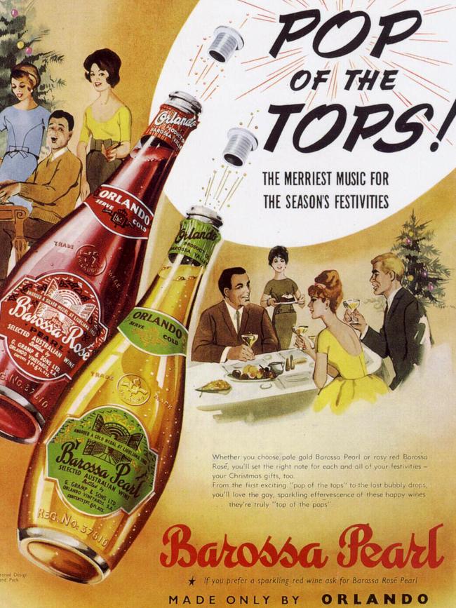 A 1950s Barossa Pearl advertisement.