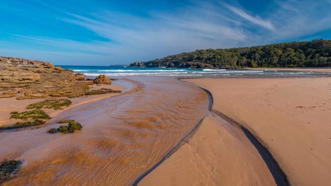 Secluded and peaceful, Target Beach overlooks Point Perpendicular at the northern side of the bay. Picture: Visit NSW