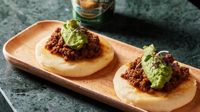 Casa N.O.M serves cheesy, pillowy arepas that are tastier than tacos. Picture: Griffin Simm