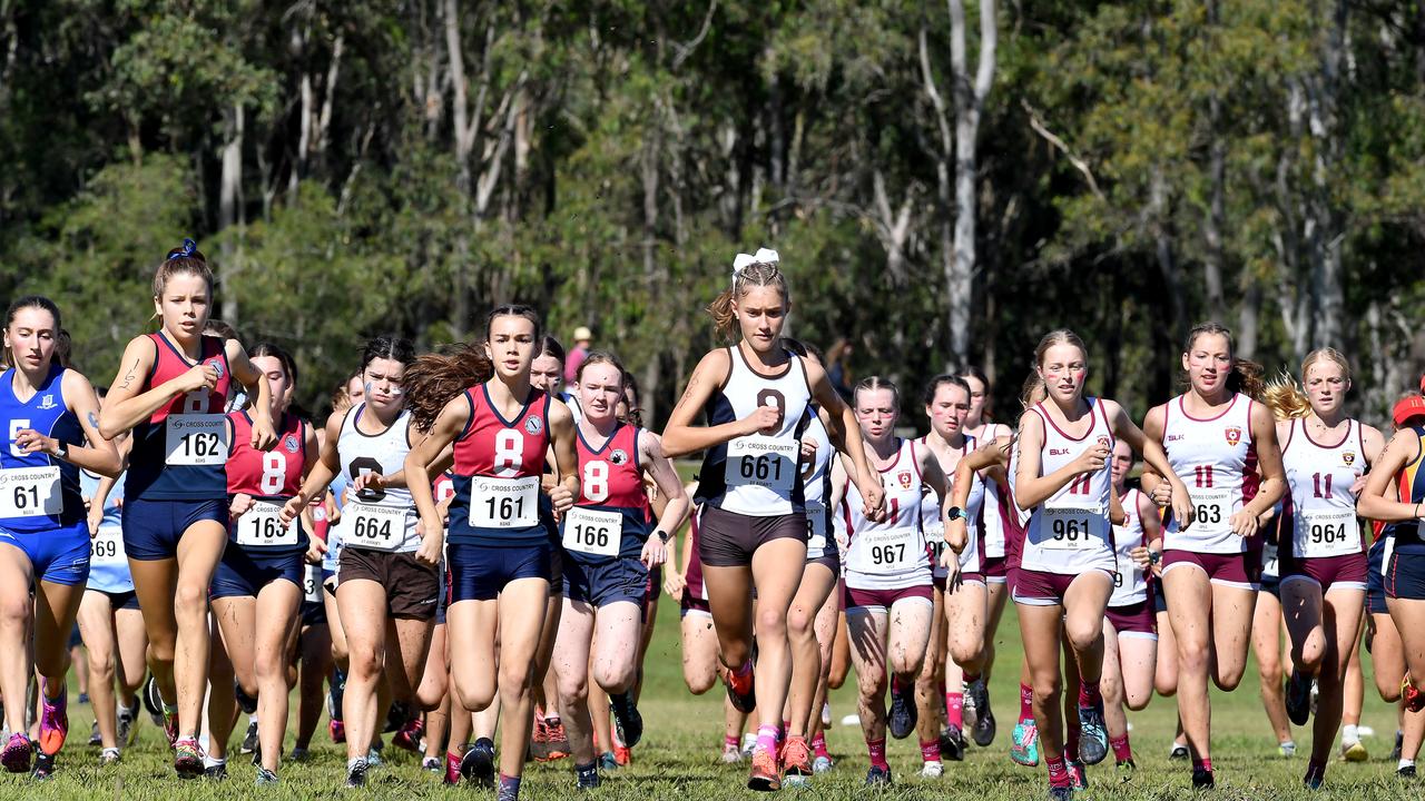 Annual QGSSSA private schoolgirl cross country championship at Rivermount College in Yatala. Saturday May 15, 2021. Picture, John Gass