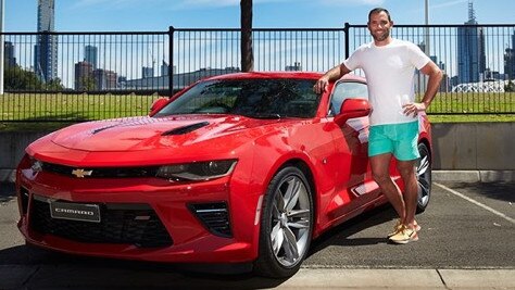 Cameron Smith with his new wheels. Picture: Twitter