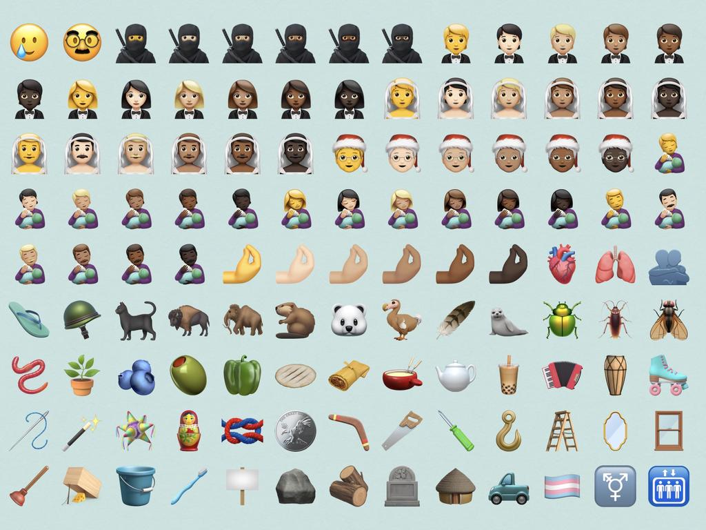 iOS 14.2 has more than 100 new emojis. Picture: Emojipedia