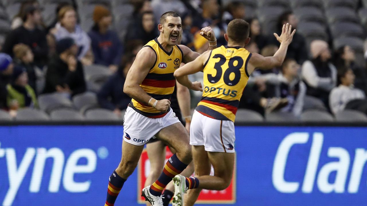 Taylor Walker and his teammates are likely to see the league to relocate the Adelaide-Brisbane game at Adelaide Oval next weekend.