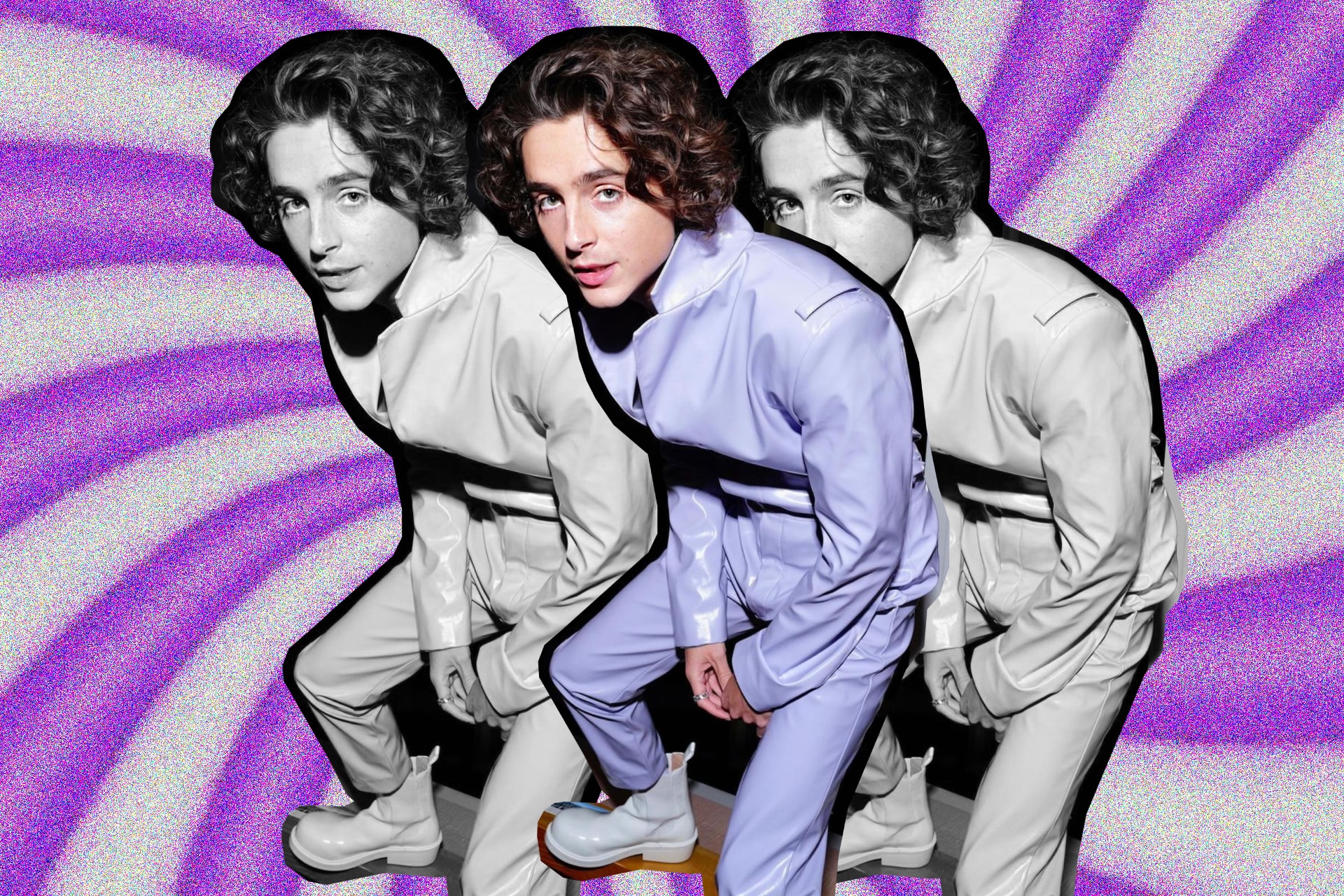 <p><em>Image credit: Instagram.com/tchalamet</em></p><p>&nbsp;</p><p>Timoth&eacute;e Chalamet is ready to retire whatever Greta Gerwig-flavoured idea you have of him. He announced as much <a href="https://www.gq.com.au/style/celebrity/timothee-chalamet-latex-coat/image-gallery/07a997b37ab9d86ed8222cd51d0eaddd" target="_blank" rel="noopener">when he landed in Tokyo</a> earlier this week, strutting through Narita airport in an Avellano coat so latexed you could practically hear it squeaking. It was Neo from <i>The Matrix </i>wearing Kylie Jenner&rsquo;s Khy&mdash;talk about a way to indirectly spruik your girlfriend&rsquo;s wares. Most of all it was funereal; black is cool, but also exequial. Here lies Timmy C, patron saint of soft boys and manic pixie dream men.&nbsp;</p><p>&nbsp;</p><p>The Chalamet that does live, though? He wears Jacques Marie Mage and Loewe on the plane, and has a taste for Haider Ackermann jumpsuits. They&rsquo;re multi-thousand dollar labels which might not make cameos in your closet, but the 27-year-old&rsquo;s no everyman; he&rsquo;s a bona fide movie star. Now, as he does the press rounds for <i>Wonka</i>, that message couldn&rsquo;t be clearer. It was heralded in aforementioned Avellano, and then in lilac Prada at <i>Wonka</i>&rsquo;s Japanese premiere. Go onto his Instagram page and there he is, staring you down like a bullish stick of grape Laffy Taffy. On his feet, white boots with a bulbous toe&mdash;call it clown couture.&nbsp;</p><p>&nbsp;</p><p>As the <i>Wonka</i> promotional circuit rolls on, expect many more looks of this strain: purple, the preferred shade of chocolatiers and their victims (poor, poor Violet Beauregarde), and unabashedly campy. This is, after all, a tap-dancing musical about a confectionery entrepreneur and his army of shrunken orange men&mdash;one of them being Hugh Grant. In that regard, Chalamet&rsquo;s just getting into the spirit.&nbsp;</p><p>&nbsp;</p><p>Here, all the <i>Wonka</i>-inspired looks Chalamet has served us so far.</p>