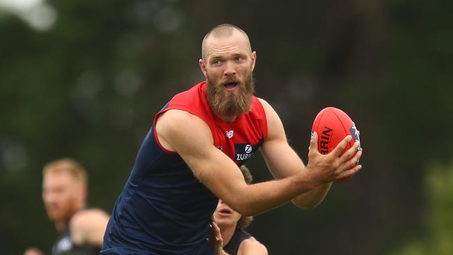 Max Gawn is set to be a significant part of Melbourne’s plans to cover its forward line injuries. Picture: Mike Owen/Getty Images