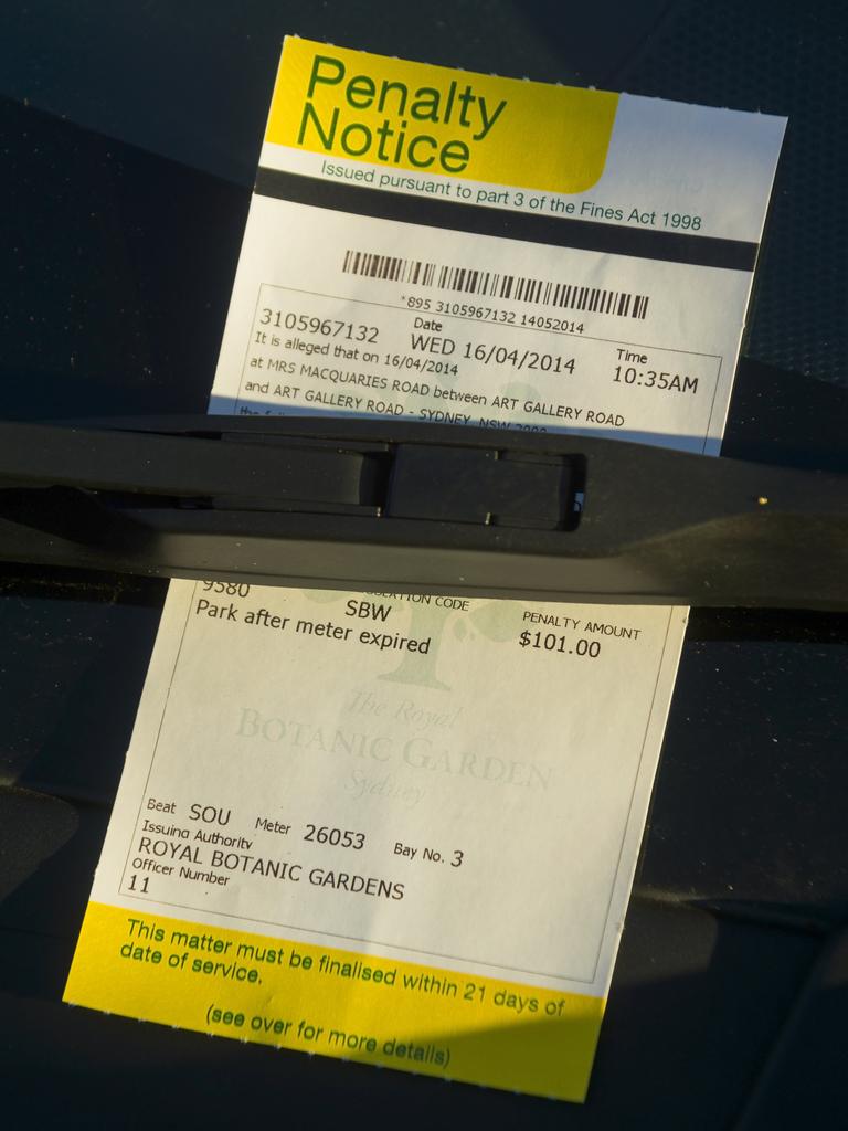 'How can parking your car on the side of the road for 15 minutes longer than some sign allows be a crime worth more than $100?' Picture: iStock