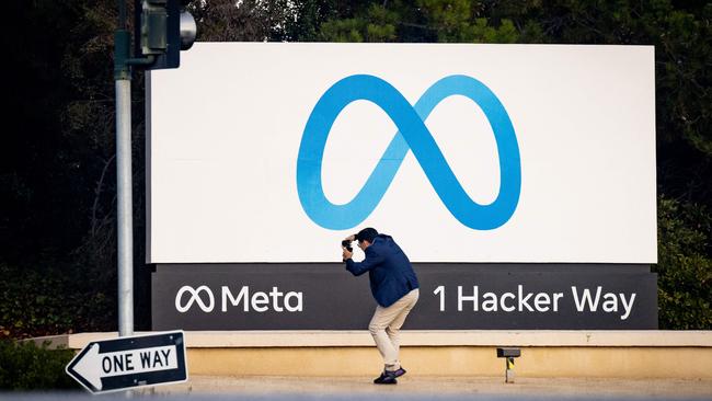 Meta’s family of apps, which includes Facebook, Instagram and WhatsApp, incurred a restructuring charge of $US934m for the first quarter. Picture: Josh Edelson/AFP