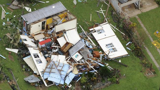 Devastastion from Cyclone Yasi in 2011. Picture: Supplied