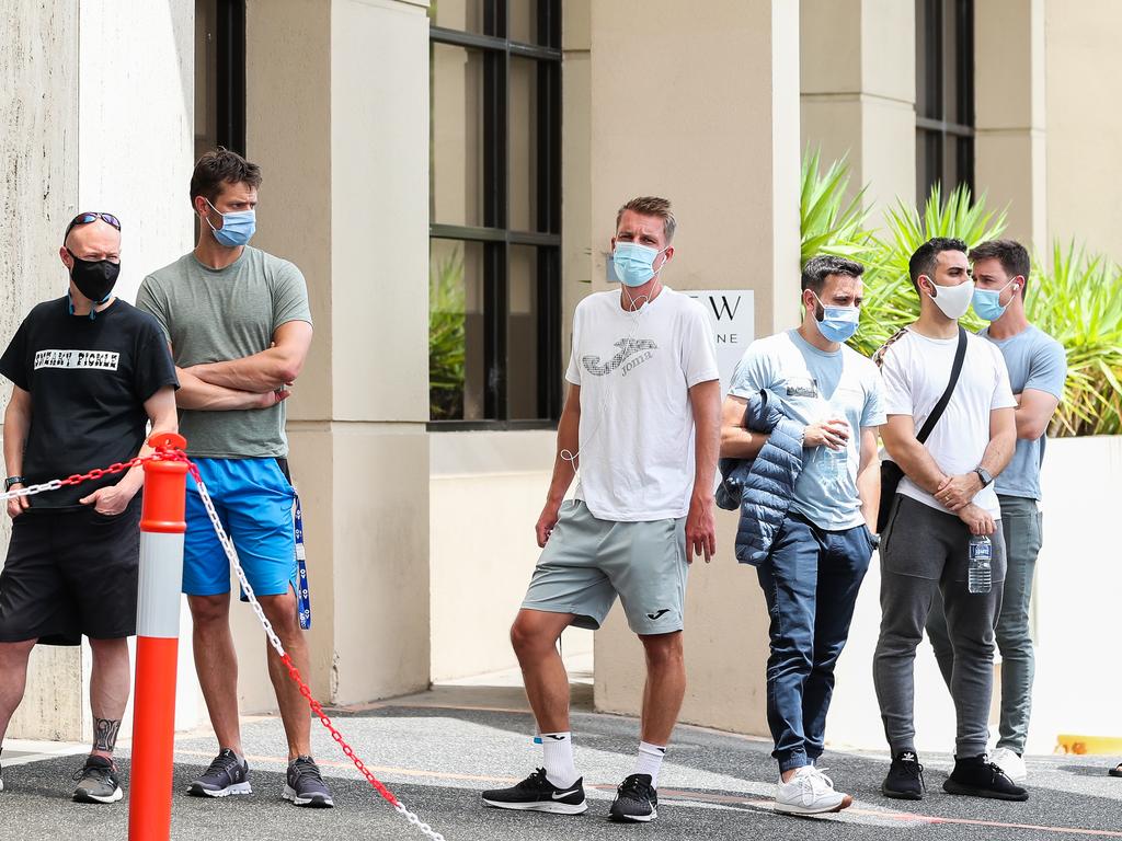 The players have all endured 14 days of quarantine.