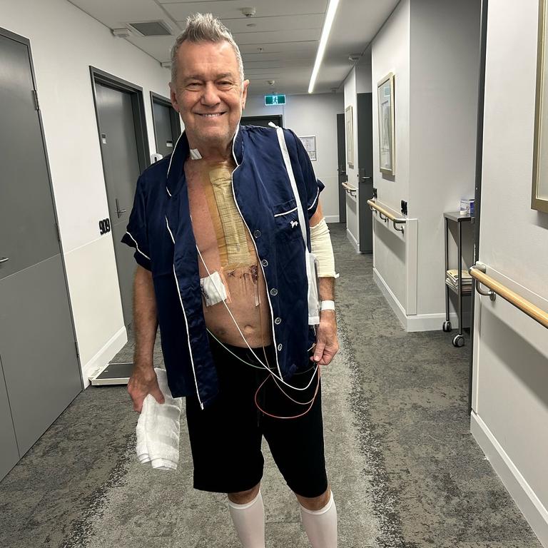 Jimmy Barnes underwent open heart surgery in December after contracting a bacterian infection that spread to a heart valve. Picture: Instagram/JimmyBarnes