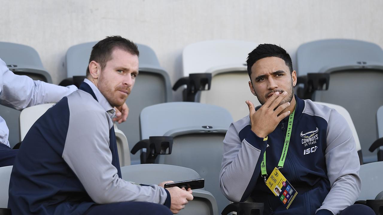 The Cowboys will need Valentine Holmes and Michael Morgan to improve in 2021 if they’re any chance of breaking out from the bottom four. Picture: Getty Images.