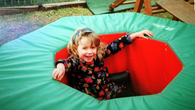 Four-year-old Ella Wood was knocked down and killed by a driver at the Aldgate Shopping Centre on August 31, 1999. Picture: Supplied