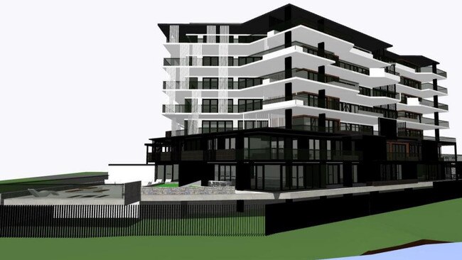 Concept images of the proposed apartment building at Haysmouth Pde, Clontarf. Photo supplied Mark Williams Architects