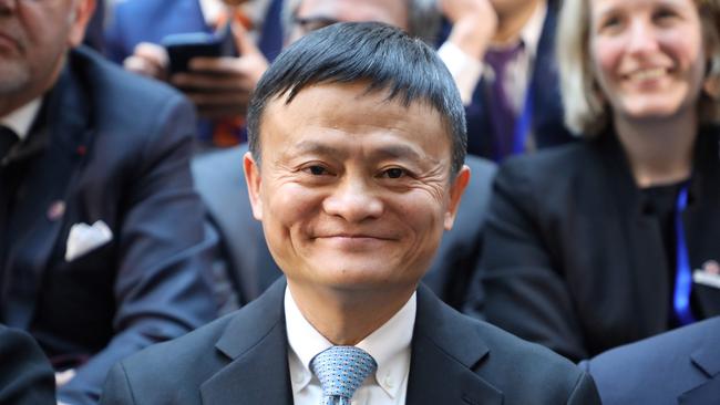 Jack Ma attending the first meeting of the French-Chinese business council in Beijing.